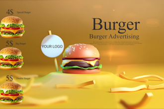 food logo animation and sliders