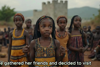 write original ai powered african folktales with moral lessons