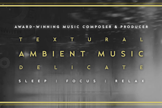 create ambient music for meditation, sleep, study, healing