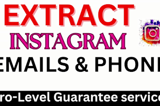 extract emails instagram phone profiles link usernames followers hashtag data