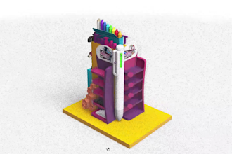 design professional 3d expo booth and kiosk visuals