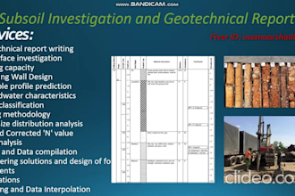 write geotechnical reports for civil engineering
