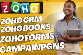 setup and customize zoho sites zoho crm zoho campaigns zoho one forms zoho books