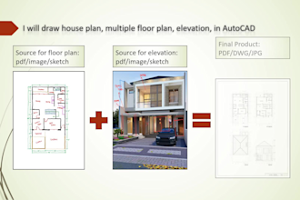 create accurate cad floor plans, elevations, and sections