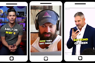 create reels, shorts for social media with alex hormozi captions
