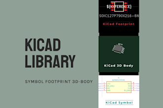 make a custom kicad schematic symbol and footprint library