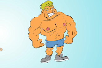 create custom cartoons, mascots and character designs