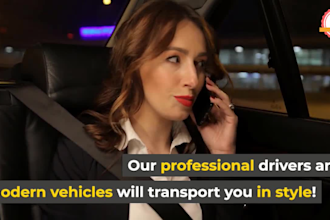do airport transport service or airport transfer service video ad