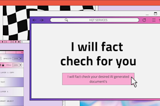fact check documets, generated ai documents,etc