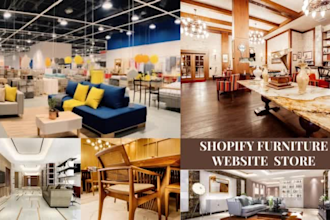 design furniture shopify store furniture website dropshipping store home decor