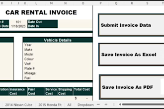 build a smart automated invoice system in excel or google sheets