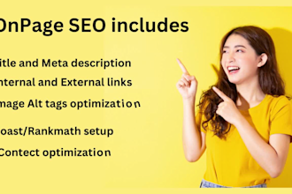 do wordpress onpage SEO to increase traffic by using rankmath or yoast