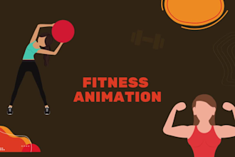 do fitness, workout exercise animation videos