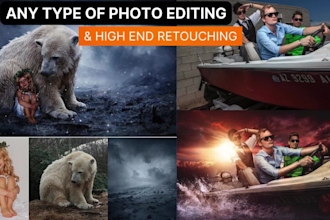 do any photoshop editing, background remove, face swap, image resize