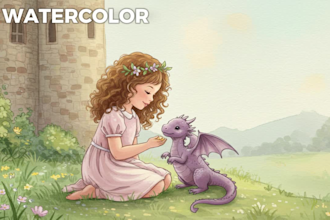 design any style childrens storybook illustrations and cover