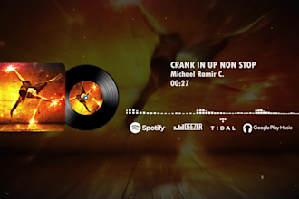 make audio spectrum or music visualizer for your song