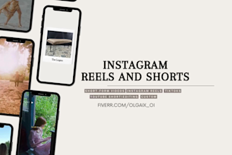 design instagram reels, youtube shorts, tiktoks, social media videos