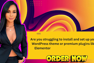 install and customize wordpress theme, elementor pro, astra, crocoblock in 24hrs