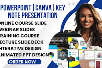 design company profile, sales pitch deck, business presentation on canva keynote