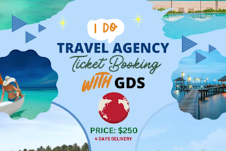 provide you travel agency ticket booking with gds
