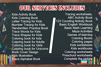 illustrate kids worksheets and childrens activity book