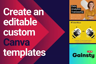 create editable custom canva templates