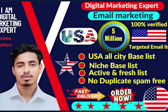 give you 5 million USA verified email list