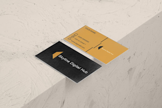 create eye catching business and visiting cards