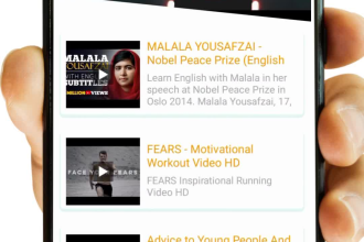 create embed youtube video player android app
