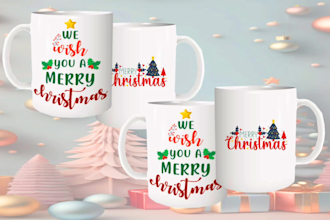 create the mug background as you have in mind