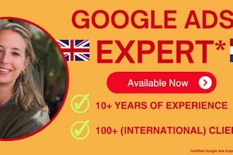 set up, manage or optimize your google ads campaigns