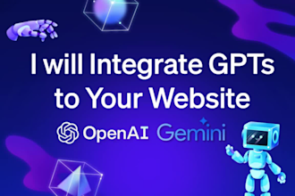 develop and integrate custom gpt in your website with openai assistants API