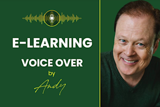 record an elearning or corporate training voice over
