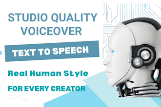 create real human like ai text to speech voiceovers tts