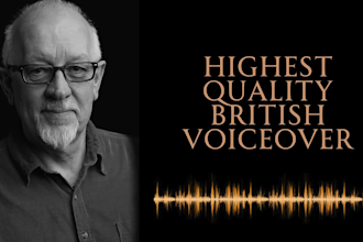 record a professional male british english voice over