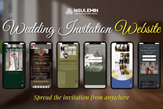 create an elegant website wedding invitation