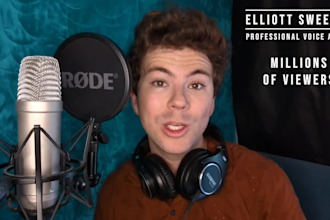 record an engaging american male youtube voice over