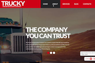 build trucking website, logistics website, dispatch website freight broker cargo