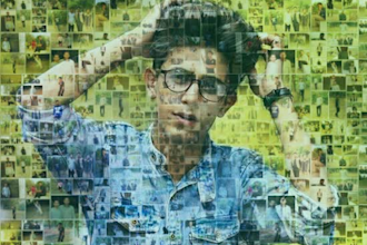 make photo collage, birthday gift, photo mosaic, anniversary gift edit