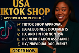 create USA tiktok shop setup tiktok shop USA tiktok shop business representative