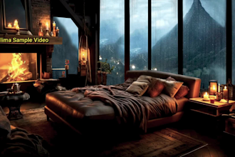 create cozy rain ambient video with natural sounds relaxing rain video