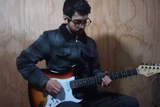 record electric guitar for you song