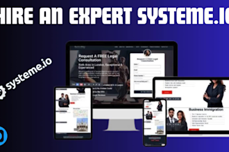 systeme io sales funnel, systeme io online course funnel website, getresponse