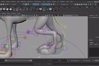 rig 3d animal model, 3d humanoid model 3d model, 3d animal animation, xgen fur,