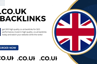 get 300 high quality co uk backlinks for SEO performance