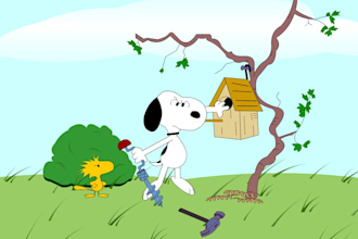 2d snoopy animation clip peanuts animation motion graphics animated web series