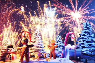 customize funny christmas and new year greetings video