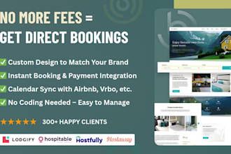 build a direct booking website for airbnb hosts