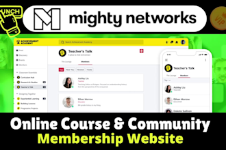 build premium mighty networks community or online course hub