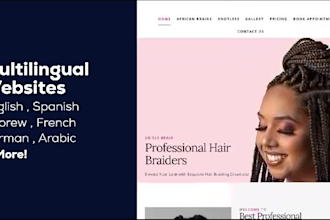 develop modern responsive and professional wordpress website